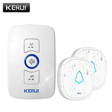 Load image into Gallery viewer, KERUI M525 Home Security Welcome Wireless Doorbell Smart Chimes Doorbell Alarm LED light 32 Songs with Waterproof Touch Button