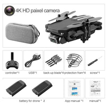 Load image into Gallery viewer, XKJ 2020 New Mini Drone 4K 1080P HD Camera WiFi Fpv Air Pressure Altitude Hold Black And Gray Foldable Quadcopter RC Drone Toy