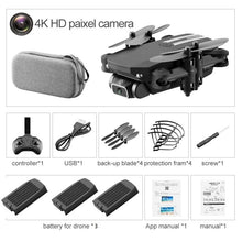 Load image into Gallery viewer, XKJ 2020 New Mini Drone 4K 1080P HD Camera WiFi Fpv Air Pressure Altitude Hold Black And Gray Foldable Quadcopter RC Drone Toy