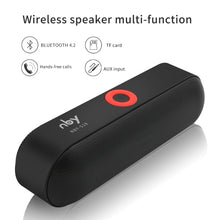 Load image into Gallery viewer, NBY S18 Portable Bluetooth Speaker with Dual Driver Loudspeaker,12 Hours Playtime,HD Audio Subwoofer Wireless Speakers with Mic
