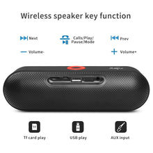 Load image into Gallery viewer, NBY S18 Portable Bluetooth Speaker with Dual Driver Loudspeaker,12 Hours Playtime,HD Audio Subwoofer Wireless Speakers with Mic