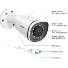 Load image into Gallery viewer, Hiseeu 4K 8MP POE IP Video Camera Outdoor Waterproof Audio Bullet Camera Motion Detection ONVIF For PoE NVR 48V