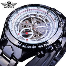 Load image into Gallery viewer, Winner Mechanical Sport Design Bezel Golden Watch Mens Watches Top Brand Luxury Montre Homme Clock Men Automatic Skeleton Watch