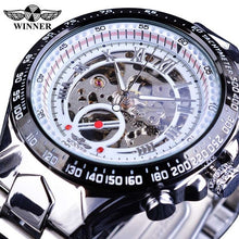 Load image into Gallery viewer, Winner Mechanical Sport Design Bezel Golden Watch Mens Watches Top Brand Luxury Montre Homme Clock Men Automatic Skeleton Watch