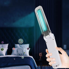 Load image into Gallery viewer, Portable UV Steriliser Ultraviolet UVC Disinfection lamp Foldable UV Germicidal light Sanitiser USB Travel Lamp