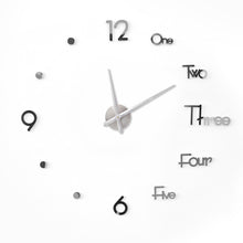 Load image into Gallery viewer, DIY Digital Wall Clock 3D Sticker Modern Design Large Silent Clock Home Office Decor for Living Room Decoration