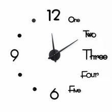 Load image into Gallery viewer, DIY Digital Wall Clock 3D Sticker Modern Design Large Silent Clock Home Office Decor for Living Room Decoration