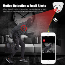 Load image into Gallery viewer, 5MP 1080P 4MP POE IP Camera H.265 Audio Dome Camera ONVIF Motion Detection For PoE NVR App View Hiseeu