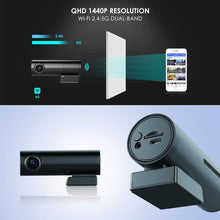 Load image into Gallery viewer, Mini HD Video Dashcam DVR with WiFi Dual Lens Car Camera Front and Rear synchronised recording
