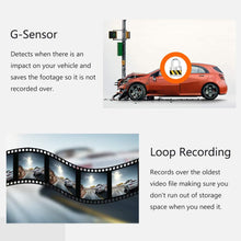 Load image into Gallery viewer, Mini HD Video Dashcam DVR with WiFi Dual Lens Car Camera Front and Rear synchronised recording