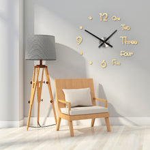 Load image into Gallery viewer, DIY Digital Wall Clock 3D Sticker Modern Design Large Silent Clock Home Office Decor for Living Room Decoration
