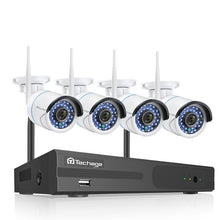 Load image into Gallery viewer, 4CH  8CH 1080P Wireless NVR Kit CCTV System 2MP WiFi Audio Record IP Camera IR Outdoor Video Security Surveillance Set 1TB HDD