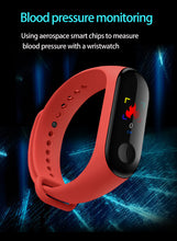 Load image into Gallery viewer, M3 Blood Pressure Outdoor Waterproof Smart Wristband Bracelet Health Sport Heart Rate Monitor Step Counter Fitness Tracker Watch