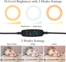 Load image into Gallery viewer, Selfie Ring Light Led Ring Lamp With Tripod With Lamp Photography Light USB With Phone Holder 2M Tripod Stand For Makeup Youtube