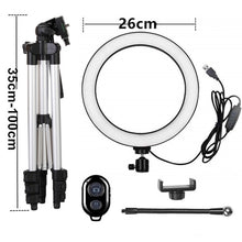 Load image into Gallery viewer, Selfie Ring Light Led Ring Lamp With Tripod With Lamp Photography Light USB With Phone Holder 2M Tripod Stand For Makeup Youtube