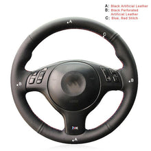 Load image into Gallery viewer, Auto Braid On The Steering Wheel Cover for BMW E46 E39 330i 540i 525i 530i 330Ci M3 2001-2003 Interior Car Steering Wheel Covers