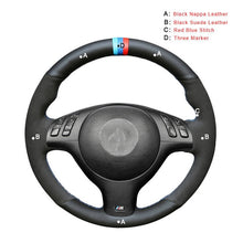 Load image into Gallery viewer, Auto Braid On The Steering Wheel Cover for BMW E46 E39 330i 540i 525i 530i 330Ci M3 2001-2003 Interior Car Steering Wheel Covers