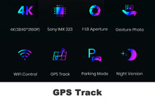 Load image into Gallery viewer, OBDPEAK M63s 4K Dash Cam Gesture Photo WiFi Car Camera Dashcam 3840*2160P 30FPS Ultra HD DVR Video Recorder GPS Tracker Dashcam