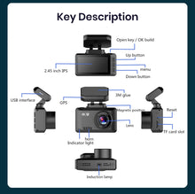 Load image into Gallery viewer, OBDPEAK M63s 4K Dash Cam Gesture Photo WiFi Car Camera Dashcam 3840*2160P 30FPS Ultra HD DVR Video Recorder GPS Tracker Dashcam