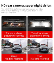 Load image into Gallery viewer, 12-inch RearView Mirror Car Dvr Camera Dashcam GPS FHD Dual 1080P Lens Driving Video Recorder Dash Cam with BONUS 32G Card