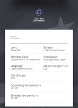 Load image into Gallery viewer, 12-inch RearView Mirror Car Dvr Camera Dashcam GPS FHD Dual 1080P Lens Driving Video Recorder Dash Cam with BONUS 32G Card