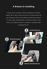 Load image into Gallery viewer, GERUIOU Tyre Pressure Monitoring System Solar Power Car External Tyre Sensor Digital LCD Display