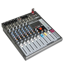 Load image into Gallery viewer, Freeboss ME82 Ultra low noise 4 Mono + 2 stereo 8 channels 16 DSP USB professional dj audio mixer console
