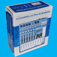Load image into Gallery viewer, Freeboss ME82 Ultra low noise 4 Mono + 2 stereo 8 channels 16 DSP USB professional dj audio mixer console