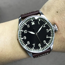 Load image into Gallery viewer, San Martin Men automatic watches 100m Water Resistant Sapphire glass ST2130mov't high quality stainless steel pilot Wristwatches