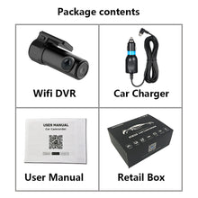 Load image into Gallery viewer, RDVR 360° Mini WiFi Car DVR Cam HD 1080P Night Vision dash Camera Smart auto video recorder with G-sensor
