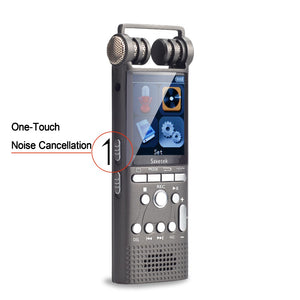 Professional Voice Activated Digital Audio Voice Recorder 16GB 8GB USB Pen Non-Stop 100hr Recording PCM 1536Kbps Support TF-Card