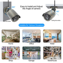 Load image into Gallery viewer, 4CH  8CH 1080P Wireless NVR Kit CCTV System 2MP WiFi Audio Record IP Camera IR Outdoor Video Security Surveillance Set 1TB HDD
