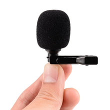 Load image into Gallery viewer, Ollivan Omnidirectional Metal Microphone 3.5mm Jack Lavalier Tie Clip Microphone Mini Audio Mic for Computer Laptop Mobile Phone
