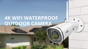 Hiseeu 4K Wireless WIFI Camera SD Card Slot Outdoor Waterproof 8MP 5MP 4MP 2MP Security IP Camera for POE NVR ONVIF APP Remote