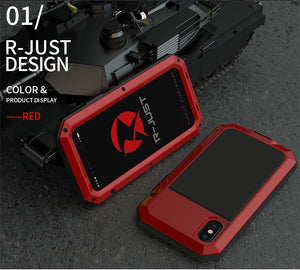 Heavy Duty Protection Doom armor Metal Aluminum phone Case for iPhone 11 Pro XS MAX SE 2 XR 6 6S 7 8 Plus X 5S Shockproof Cover