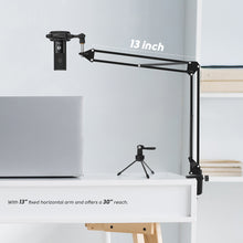 Load image into Gallery viewer, FIFINE Studio Condenser USB Computer Microphone Kit With Adjustable Scissor Arm Stand Shock Mount for YouTube Voice Overs-T669
