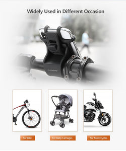 FLOVEME Bike Phone Holder Universal Motorcycle Bicycle Mobile Cell Phone Stand Handlebar Clip Holder For iPhone Samsung Bracket