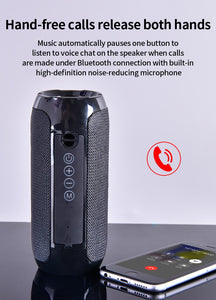 TG117 Bluetooth Outdoor Speaker Waterproof Portable Wireless Column Loudspeaker Box Support TF Card FM Radio Aux Input