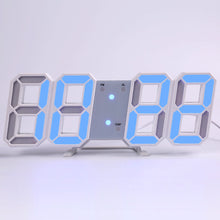 Load image into Gallery viewer, Wall Clock Clock 3D Led Digital  Modern Design  Living Room Decor Table Alarm Nightlight Luminous Desktop

