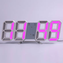 Load image into Gallery viewer, Wall Clock Clock 3D Led Digital  Modern Design  Living Room Decor Table Alarm Nightlight Luminous Desktop
