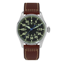 Load image into Gallery viewer, San Martin Men automatic watches 100m Water Resistant Sapphire glass ST2130mov&#39;t high quality stainless steel pilot Wristwatches
