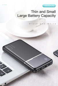 KUULAA Power Bank 10,000mAh Portable Charging PowerBank USB PoverBank External Battery Charger mobile phones Apple Samsung and others 9 8 iPhone