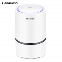 Load image into Gallery viewer, RIGOGLIOSO Air Purifier Air Cleaner for Home HEPA Filters 5v USB  cable Low Noise Air Purifier with Night Light Desktop GL2103

