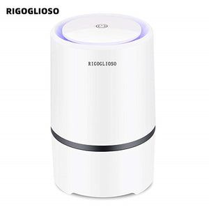 RIGOGLIOSO Air Purifier Air Cleaner for Home HEPA Filters 5v USB  cable Low Noise Air Purifier with Night Light Desktop GL2103