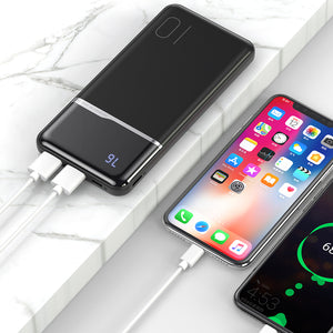 KUULAA Power Bank 10,000mAh Portable Charging PowerBank USB PoverBank External Battery Charger mobile phones Apple Samsung and others 9 8 iPhone