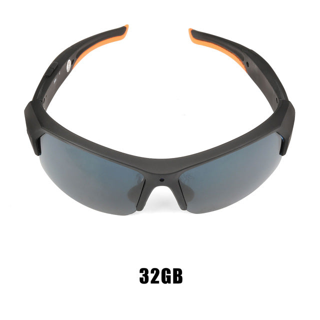 ET HD1080P Sunglasses Camera Headset Smart Mini Camera Glasses Multifunctional Bluetooth MP3 Player Cycling & Sports Accessories 16/32Gb