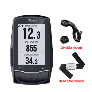 Meilan M1 Bike GPS Bicycle Computer GPS Navigation BLE4.0 Speedometer Connect with Cadence/HR Monitor/Power meter (not include)
