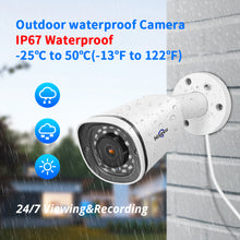 Load image into Gallery viewer, Hiseeu 4K 8MP POE IP Video Camera Outdoor Waterproof Audio Bullet Camera Motion Detection ONVIF For PoE NVR 48V
