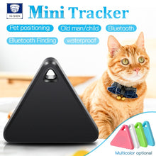 Load image into Gallery viewer, Pet Smart Mini GPS Tracker Pet Locator Anti-loss Waterproof Bluetooth Tracker Triangular Kids Dog Cat Tracker Multiple Colors
