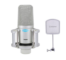 Load image into Gallery viewer, Alctron TH600 large diaphragm professional studio recording condenser mic for vocal recording,stage performance,live broadcast
